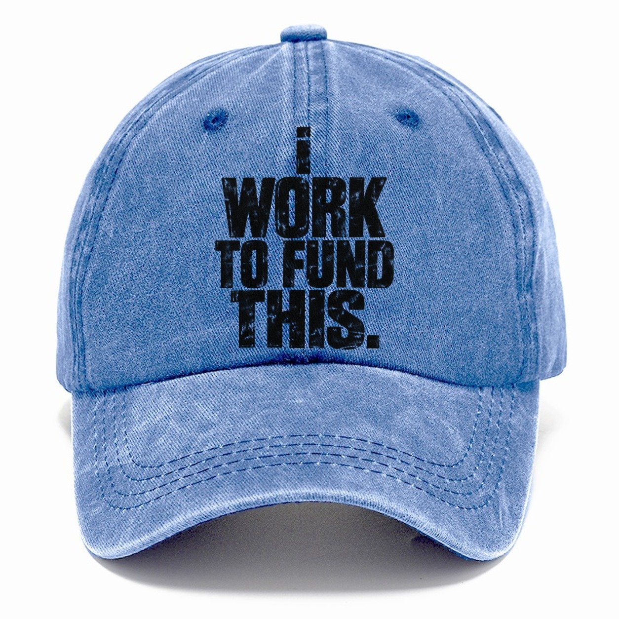 I Work To Fund This Fishing Club Classic Cap – Summer Sky