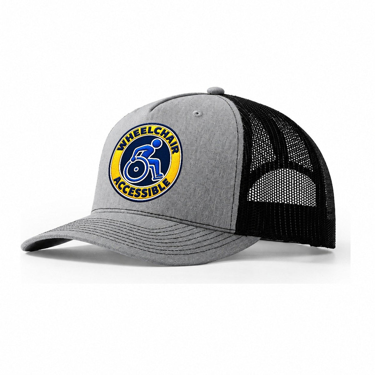 Active Wheelchair Accessible Trucker Hat – Sport Grey Black