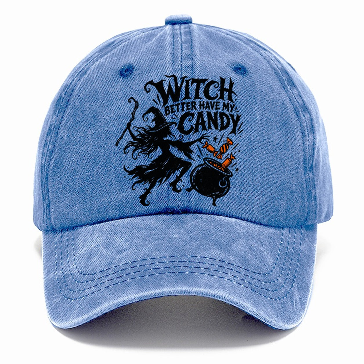 Witch Better Have My Candy Slogan Witch Magic Classic Cap – Summer Sky