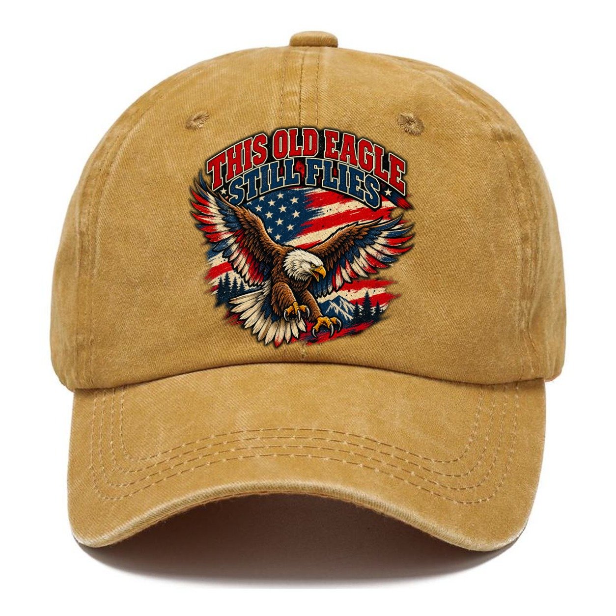 This Old Eagle Still Flies Old Man Strong Classic Cap – Golden Harvest