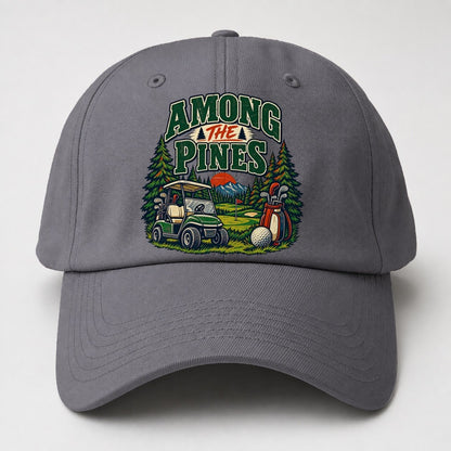 Among The Pines Golf Life Baseball Cap – Grey