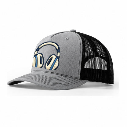 Over Ear Headphones Tiny Solo Marks Trucker Hat – Sport Grey Black