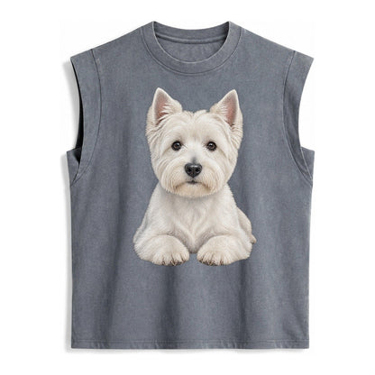 Pickleball Vintage Washed Tank – Grey