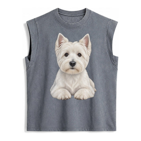 Pickleball Vintage Washed Tank – Grey