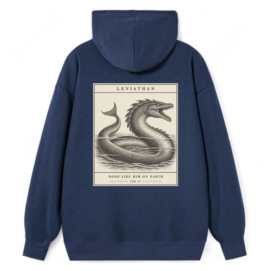 Leviathan Specimen Plate Creature Canticle Classic Pullover Hoodie – Navy