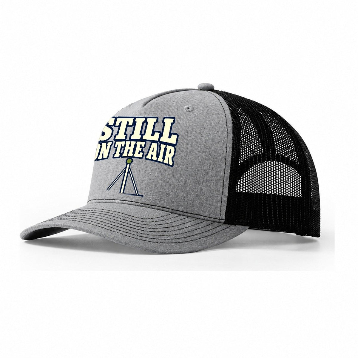 Still On The Air Amateur Radio Trucker Hat – Sport Grey Black