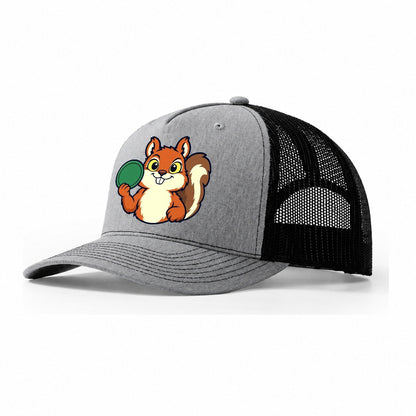 Course Squirrel Disc Golf Trucker Hat – Sport Grey Black