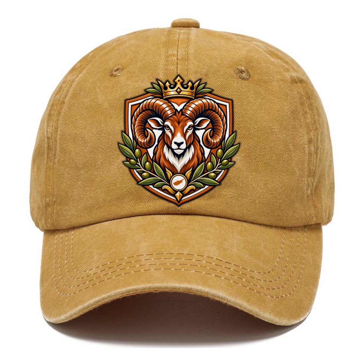 Cyprus Heraldic Crest Country Logos Classic Cap – Golden Harvest