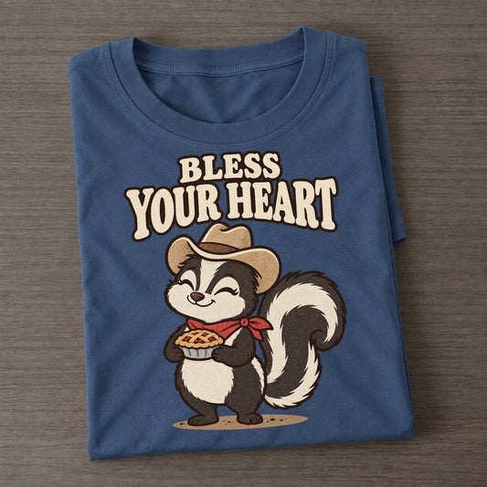 Bless Your Heart Well I Declare Classic T-shirt – Twilight Navy