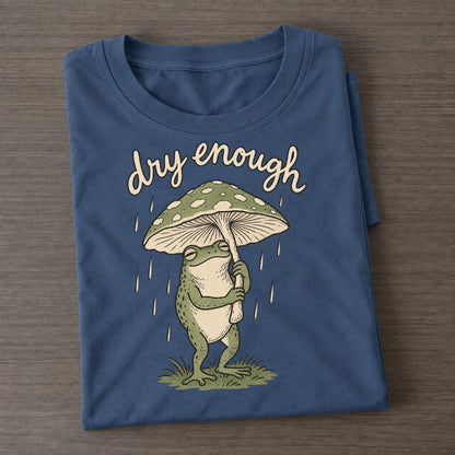 Mushroom Umbrella Pond Folk Classic T-shirt – Twilight Navy