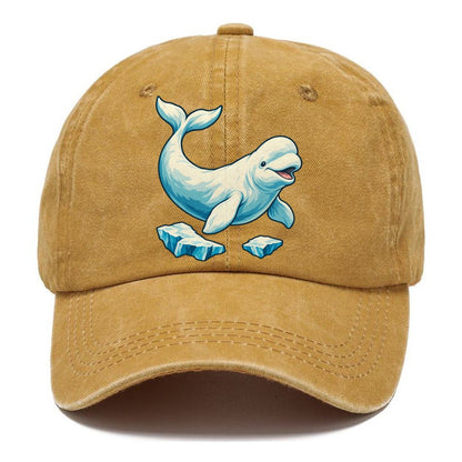 Beluga Whale And Floating Ice Canada Cultural Icons Classic Cap – Golden Harvest