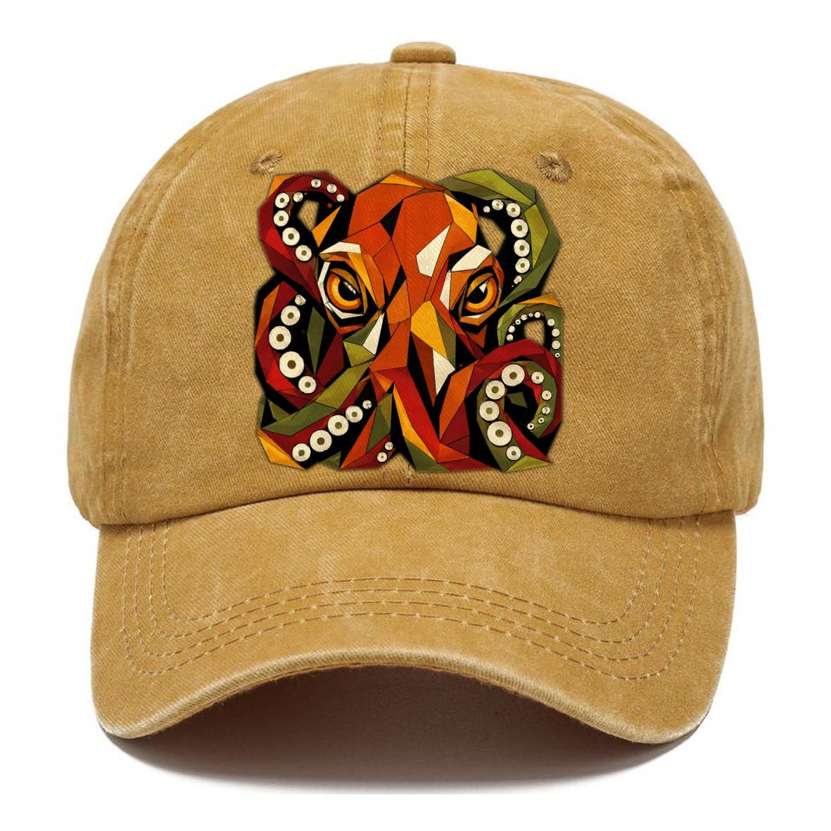 Octopus Face Tentacles Classic Cap – Golden Harvest