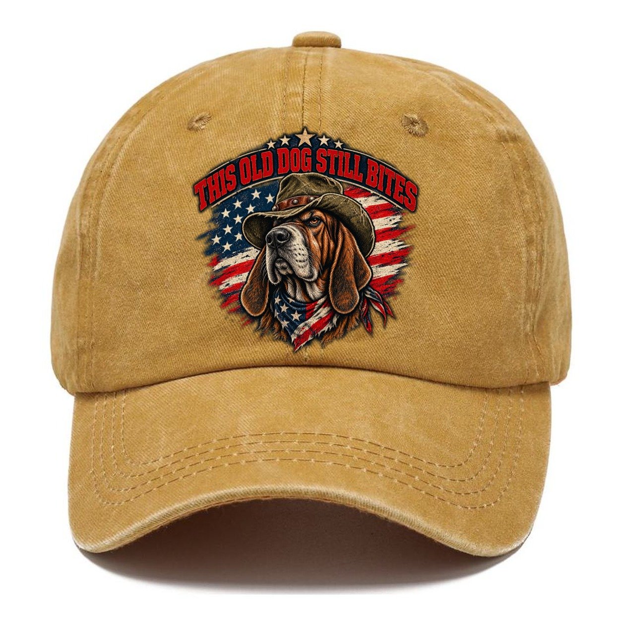 This Old Dog Still Bites Old Man Strong Classic Cap – Golden Harvest