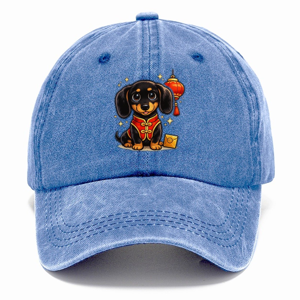 Dachshund Lunar New Year Classic Cap – Summer Sky
