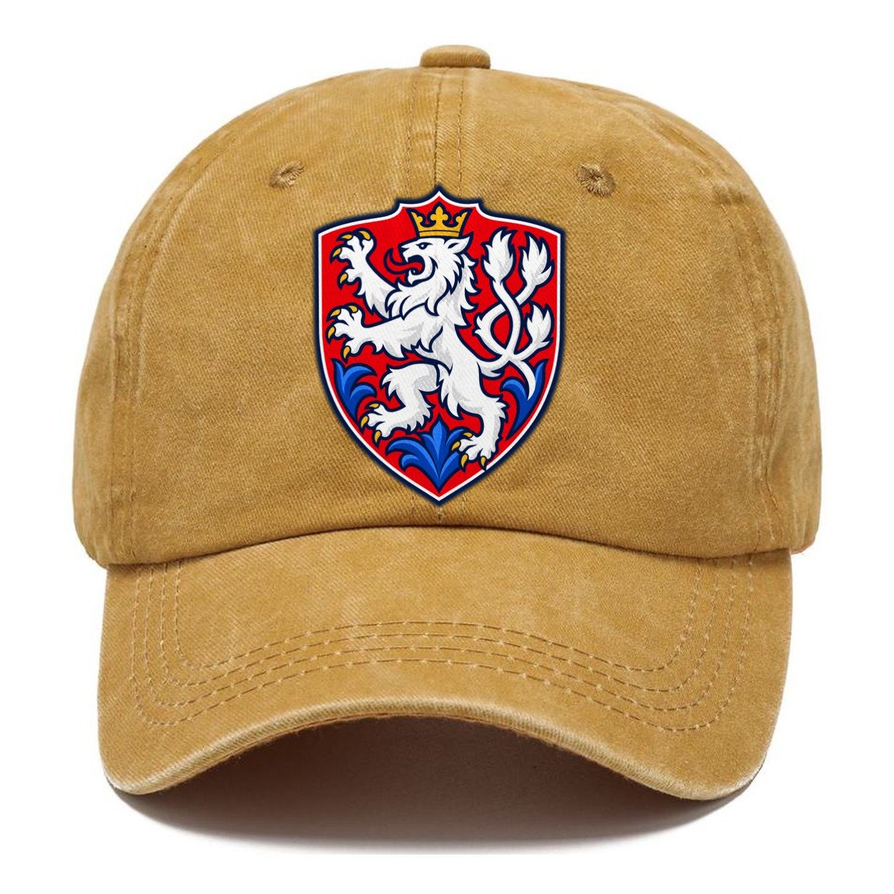 Czech Republic Minimal Emblem Country Logos Classic Cap – Golden Harvest