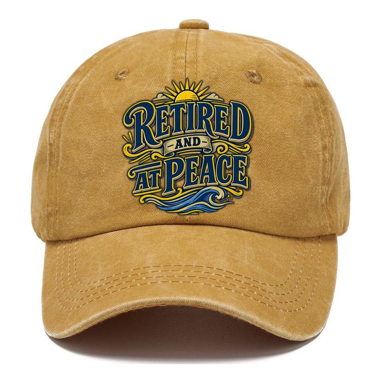 Retired And At Peace Retired Living Classic Cap – Golden Harvest