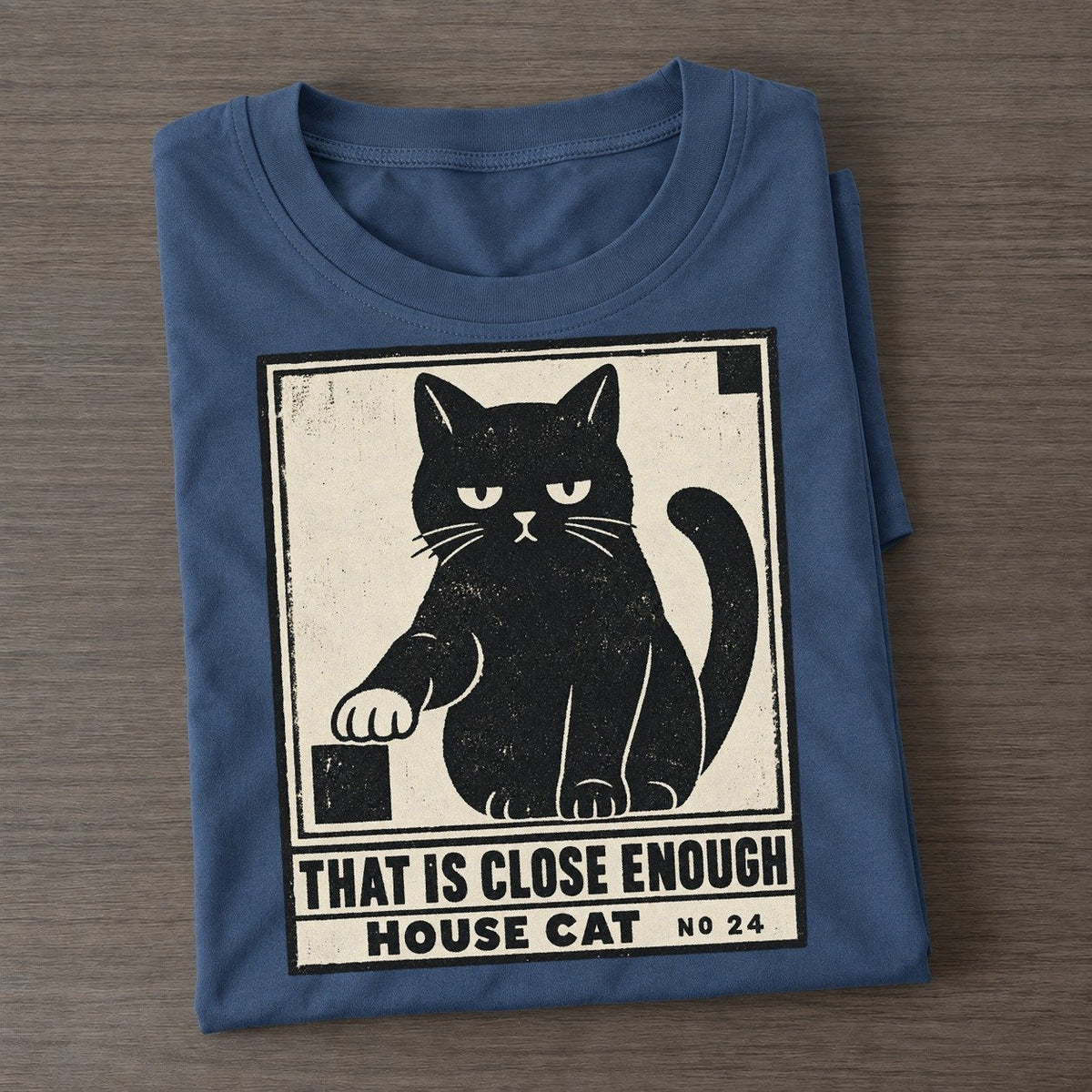 That Is Close Enough Neko Says No Classic T-shirt – Twilight Navy