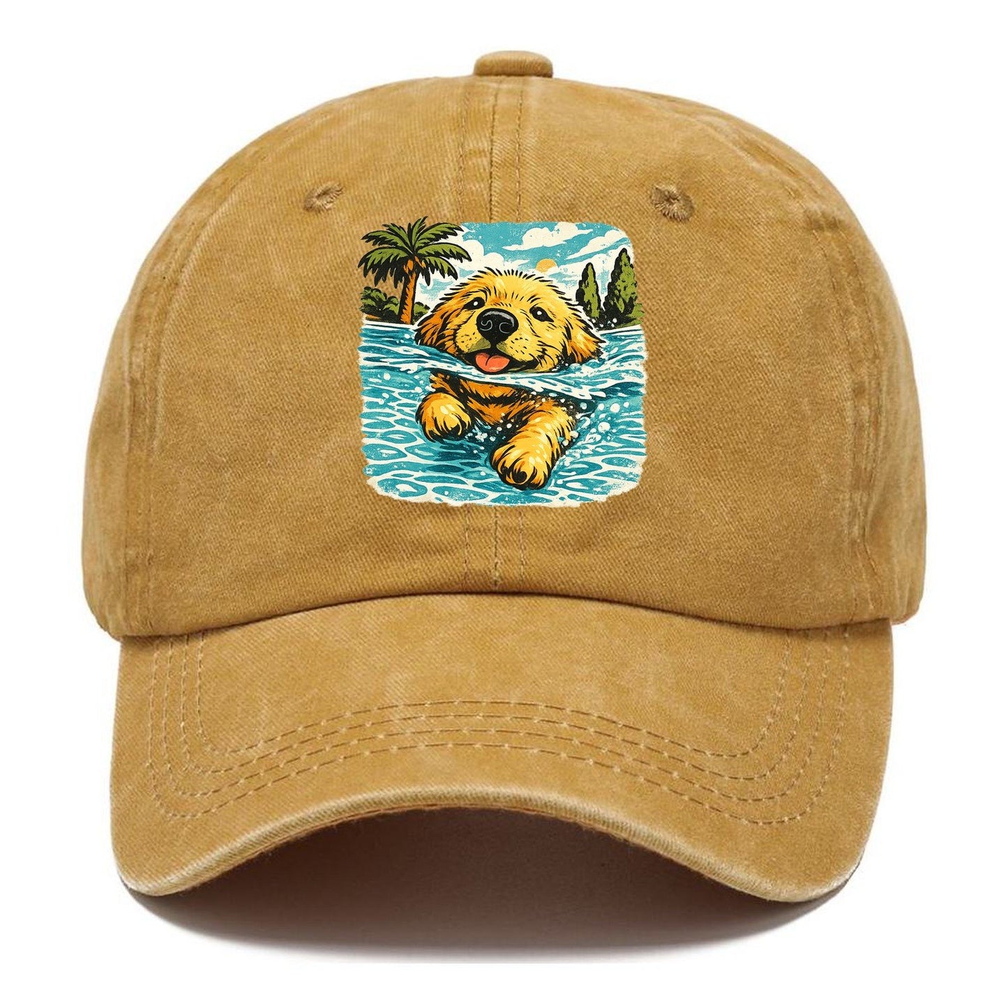 Golden Retriever Pool Pup Classic Cap – Golden Harvest