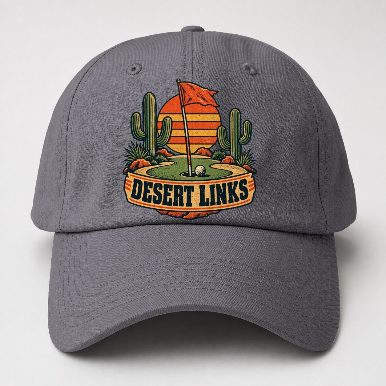 Desert Links Golf Life Baseball Cap – Grey