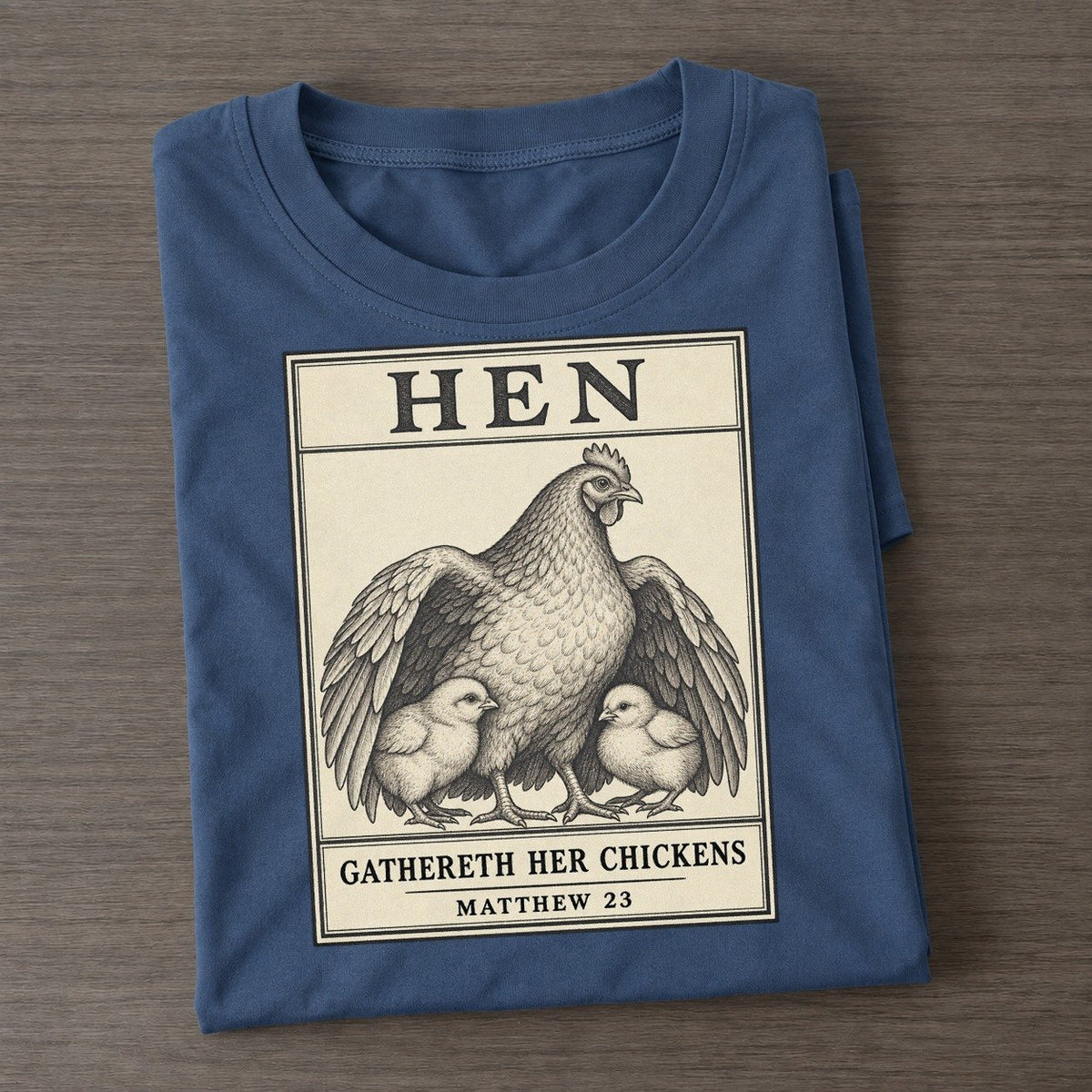 Hen Specimen Plate Creature Canticle Classic T-shirt – Twilight Navy