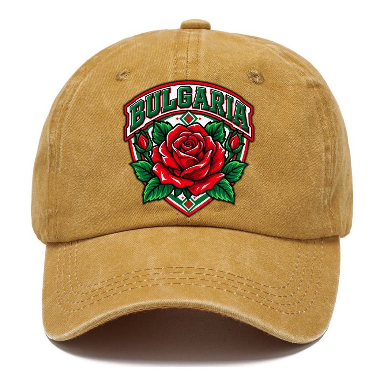Bulgaria Retro Badge Country Logos Classic Cap – Golden Harvest