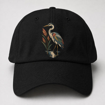 Heron Reed Mirror Gentle Wild Baseball Cap – Black
