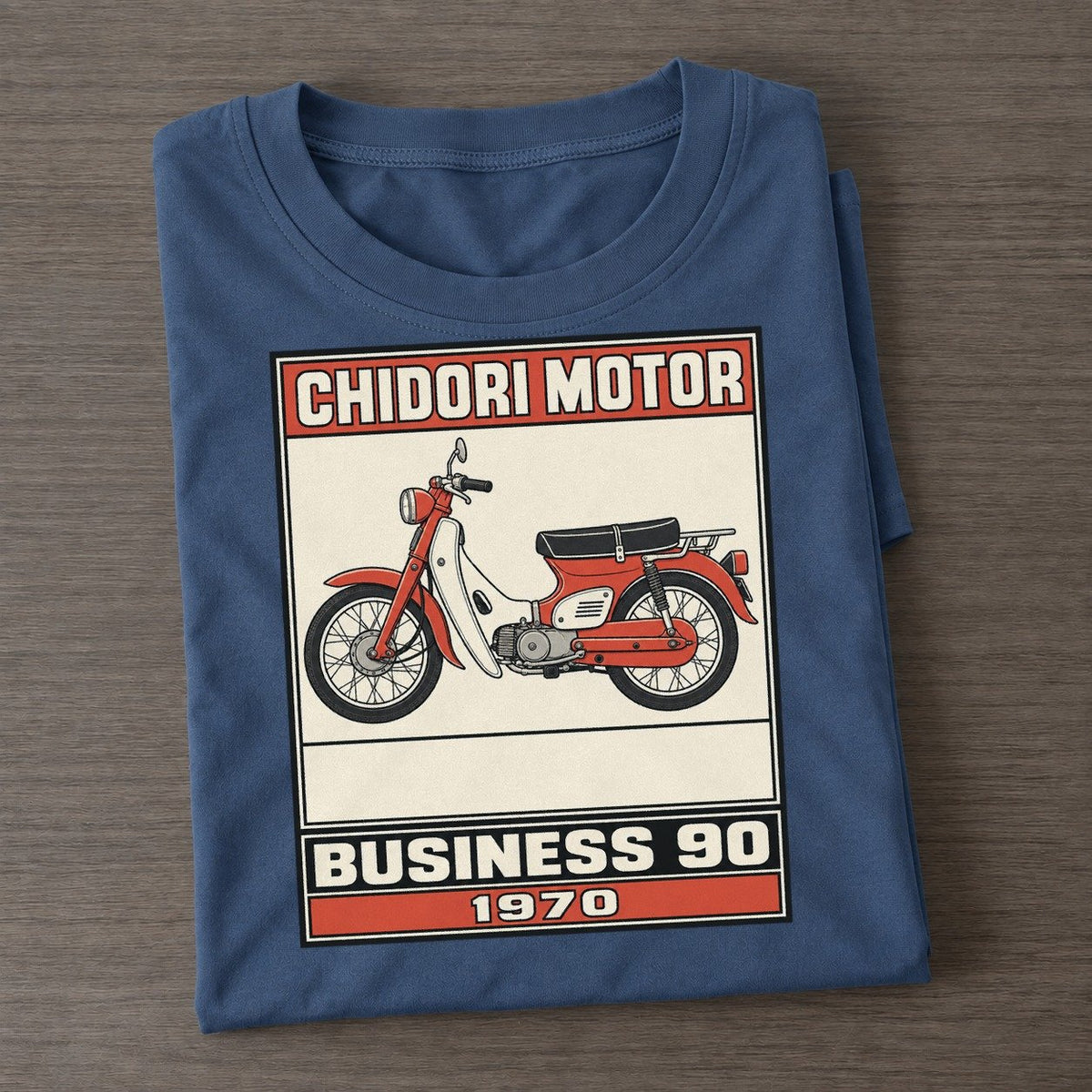 Chidori Business 90 Showa Speed Plates Classic T-shirt – Twilight Navy