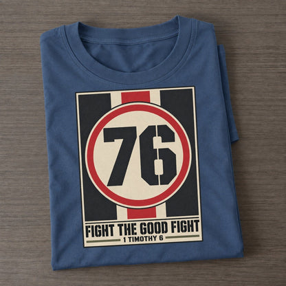 Fight The Good Fight Pit Board Parables Classic T-shirt – Twilight Navy