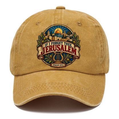 Psalm If I Forget Thee Jerusalem Classic Cap – Golden Harvest