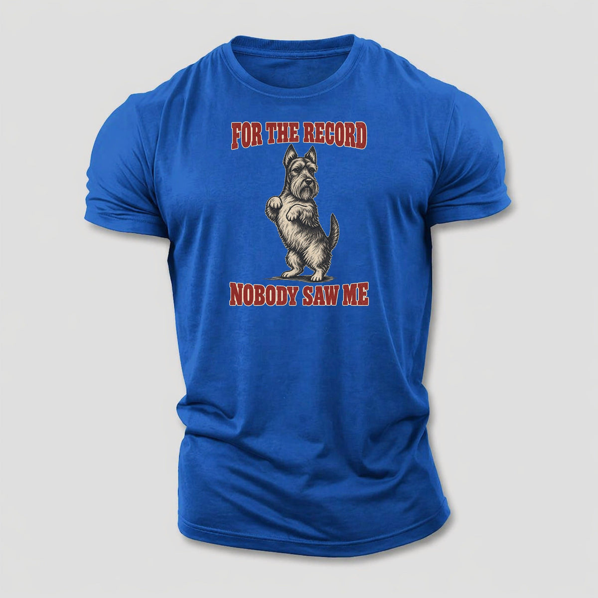 Scottish Terrier Dog Declarations Cotton T-Shirt – Royal Blue