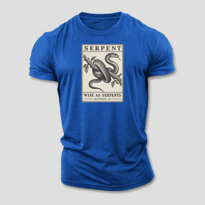 Serpent Specimen Plate Creature Canticle Cotton T-Shirt – Royal Blue