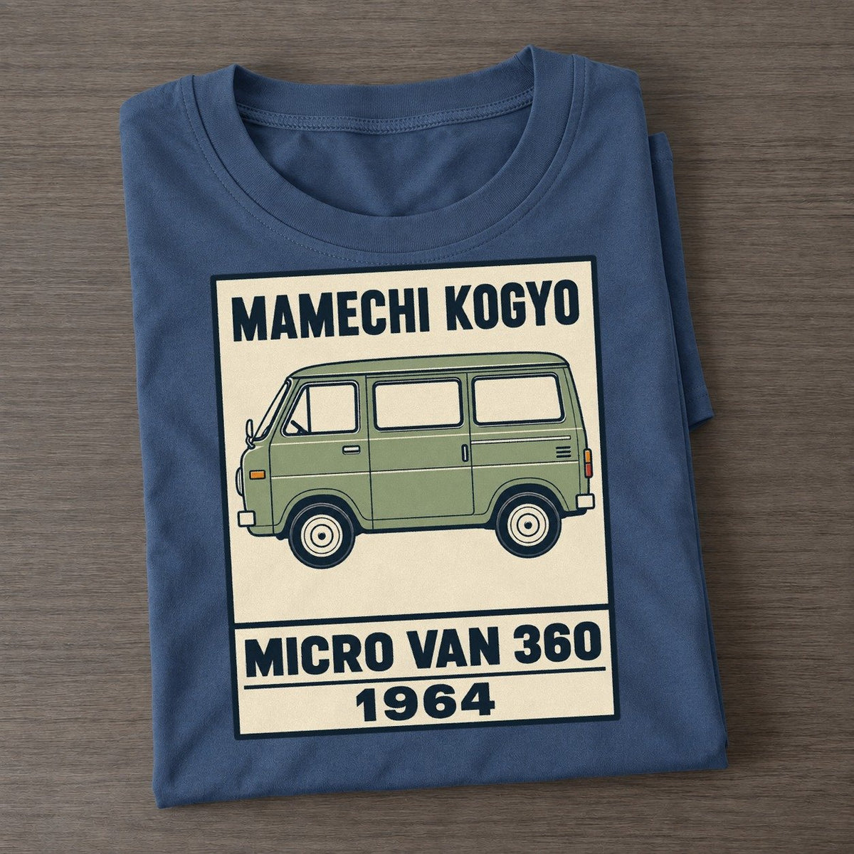 Mamechi Van Showa Speed Plates Classic T-shirt – Twilight Navy