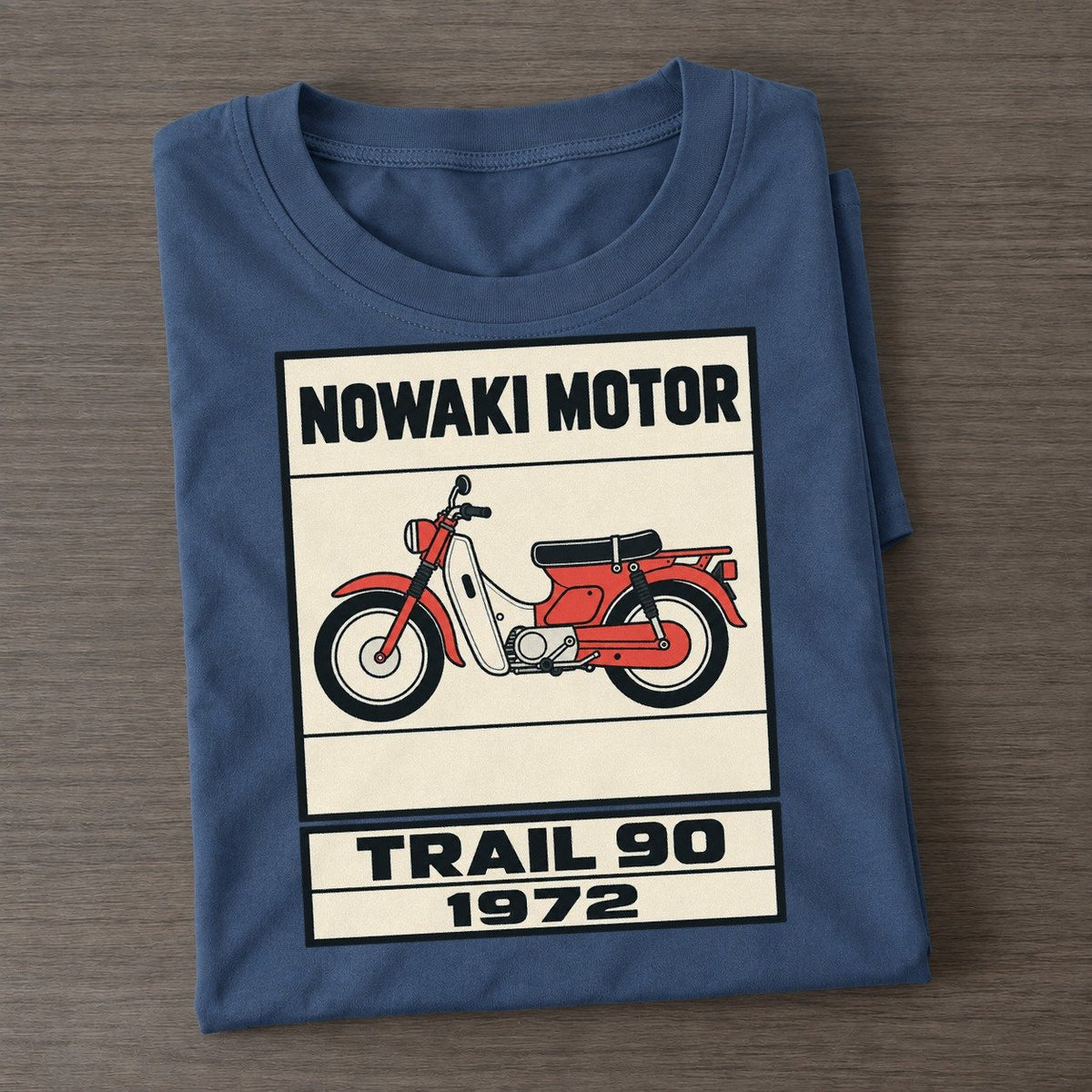 Nozomi Trail 90 Showa Speed Plates Classic T-shirt – Twilight Navy