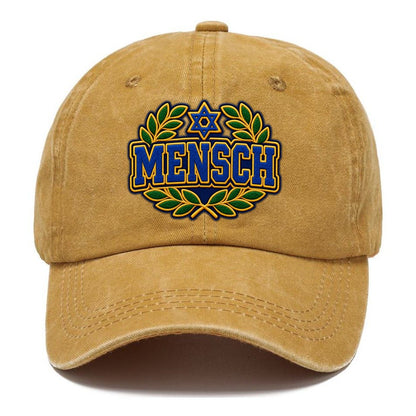 Mensch Badge Judaism Heritage Classic Cap – Golden Harvest