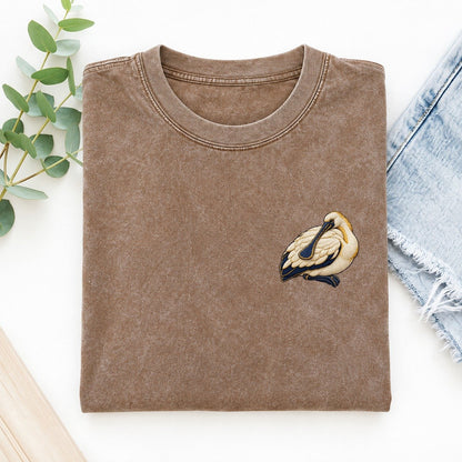 Spoonbill Shoulder Rest Left Chest Thread Signatures II Left Chest Vintage T-shirt – Brown