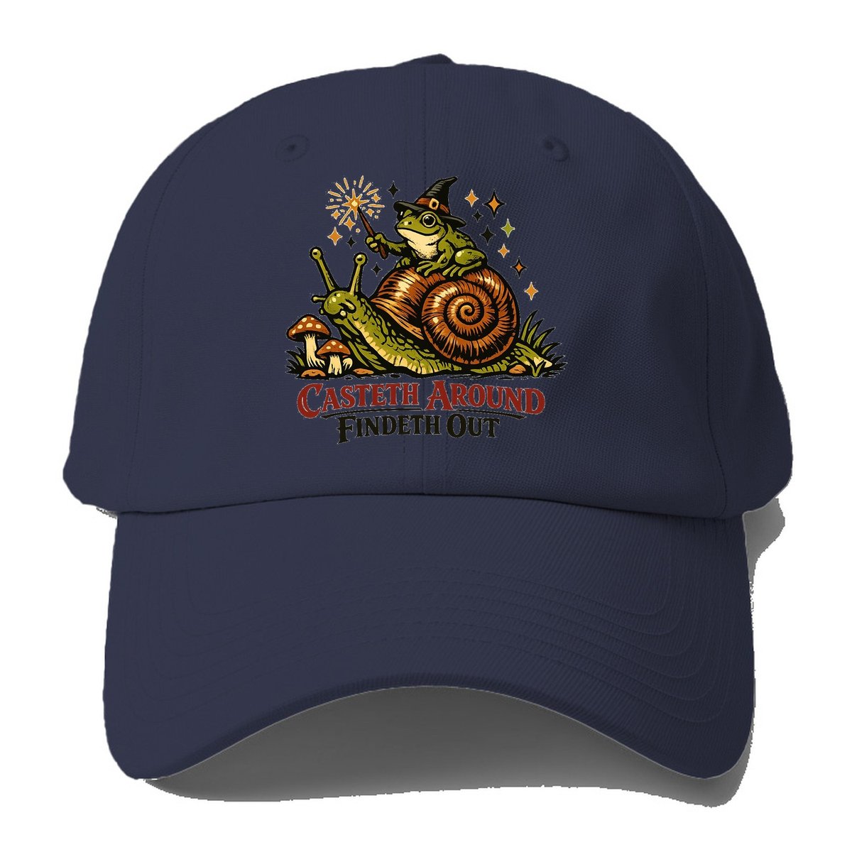 Casteth Around Findeth Out Baseball Cap – Twilight Navy