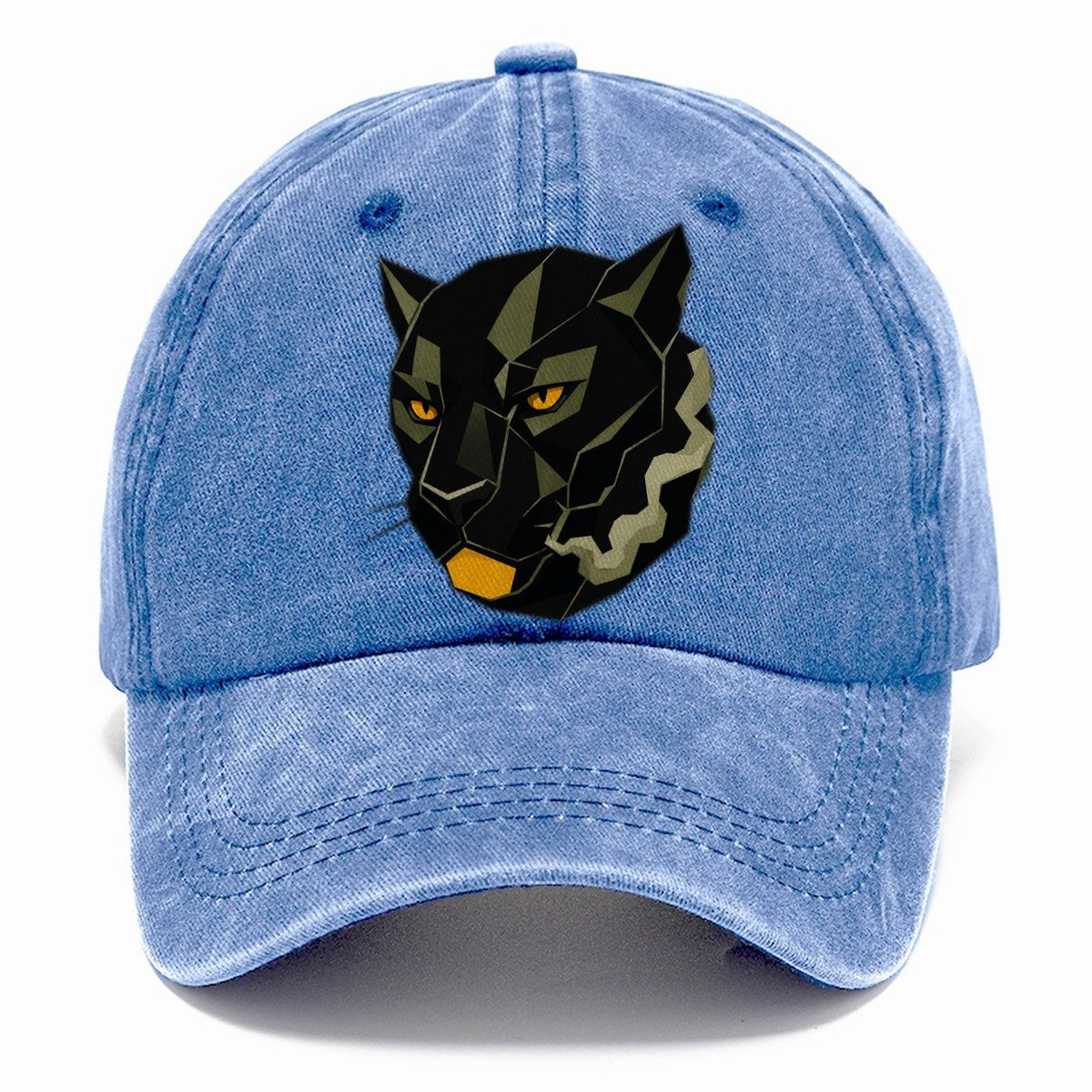 Panther Face Geometric Classic Cap – Summer Sky