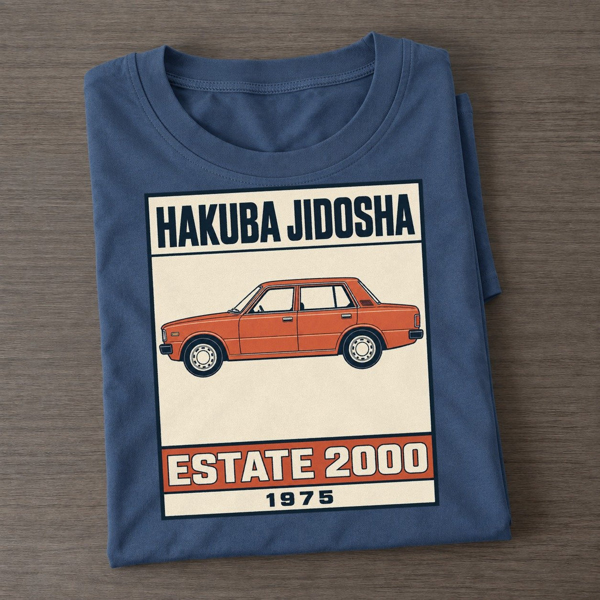 Hakuba Estate Showa Speed Plates Classic T-shirt – Twilight Navy