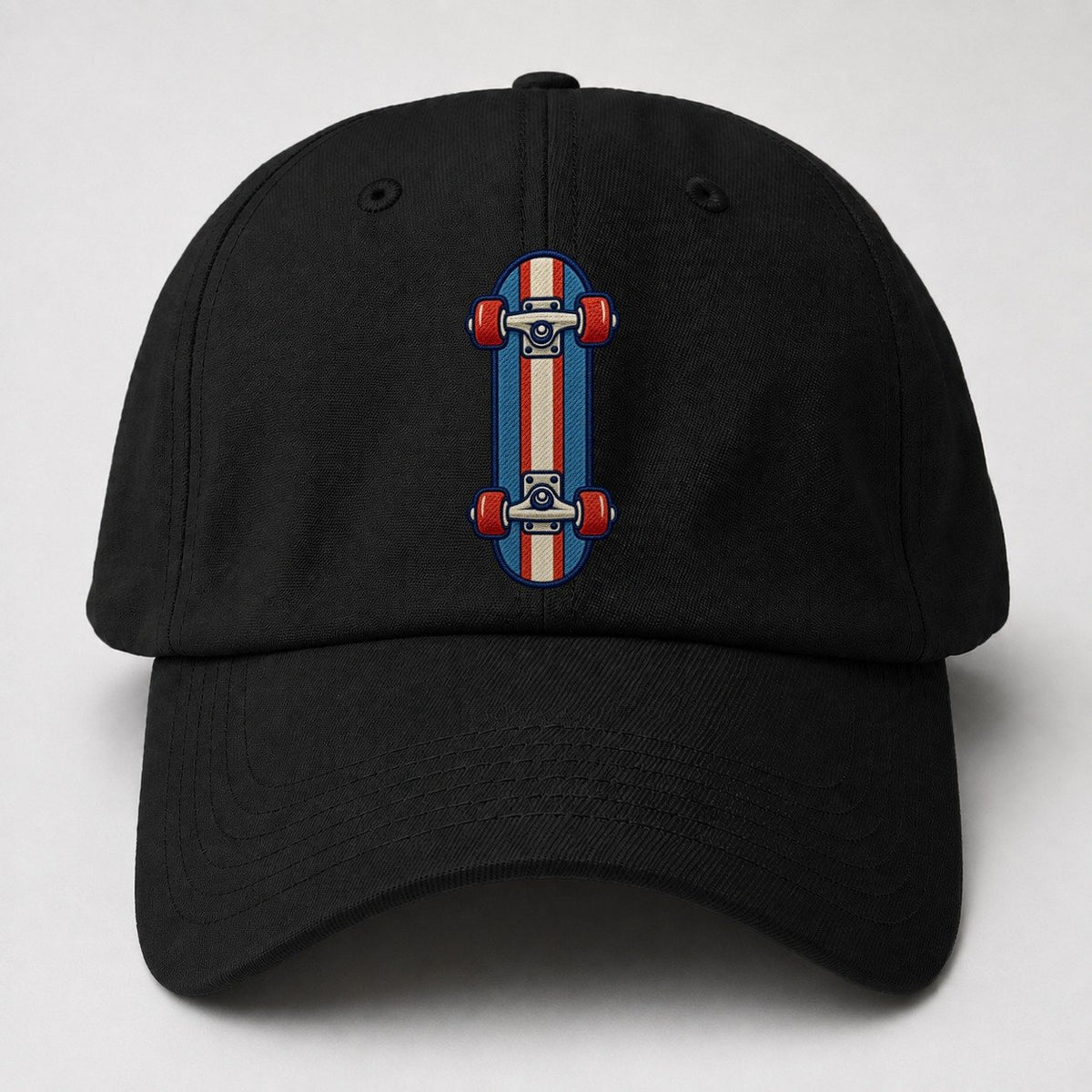 Skateboard Tiny Solo Marks Baseball Cap – Black