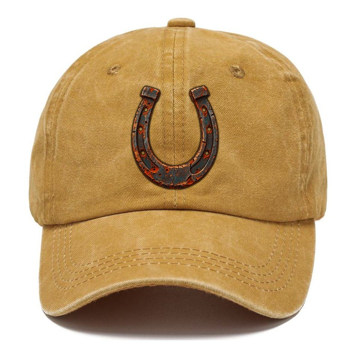 Lucky Horseshoe Worn Icon Classic Cap – Golden Harvest