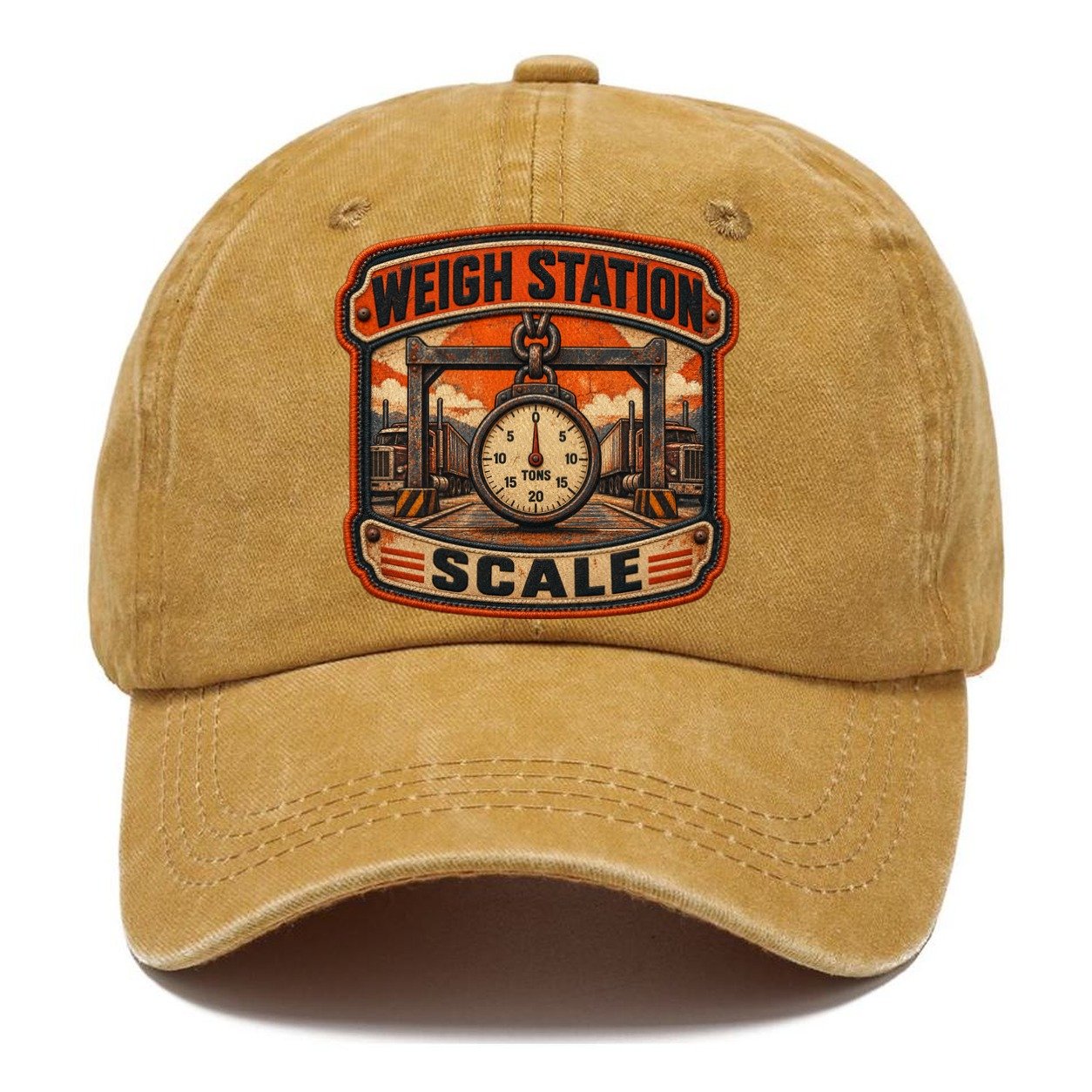 Weigh Station Scale Badge Fishing Club Classic Cap – Golden Harvest