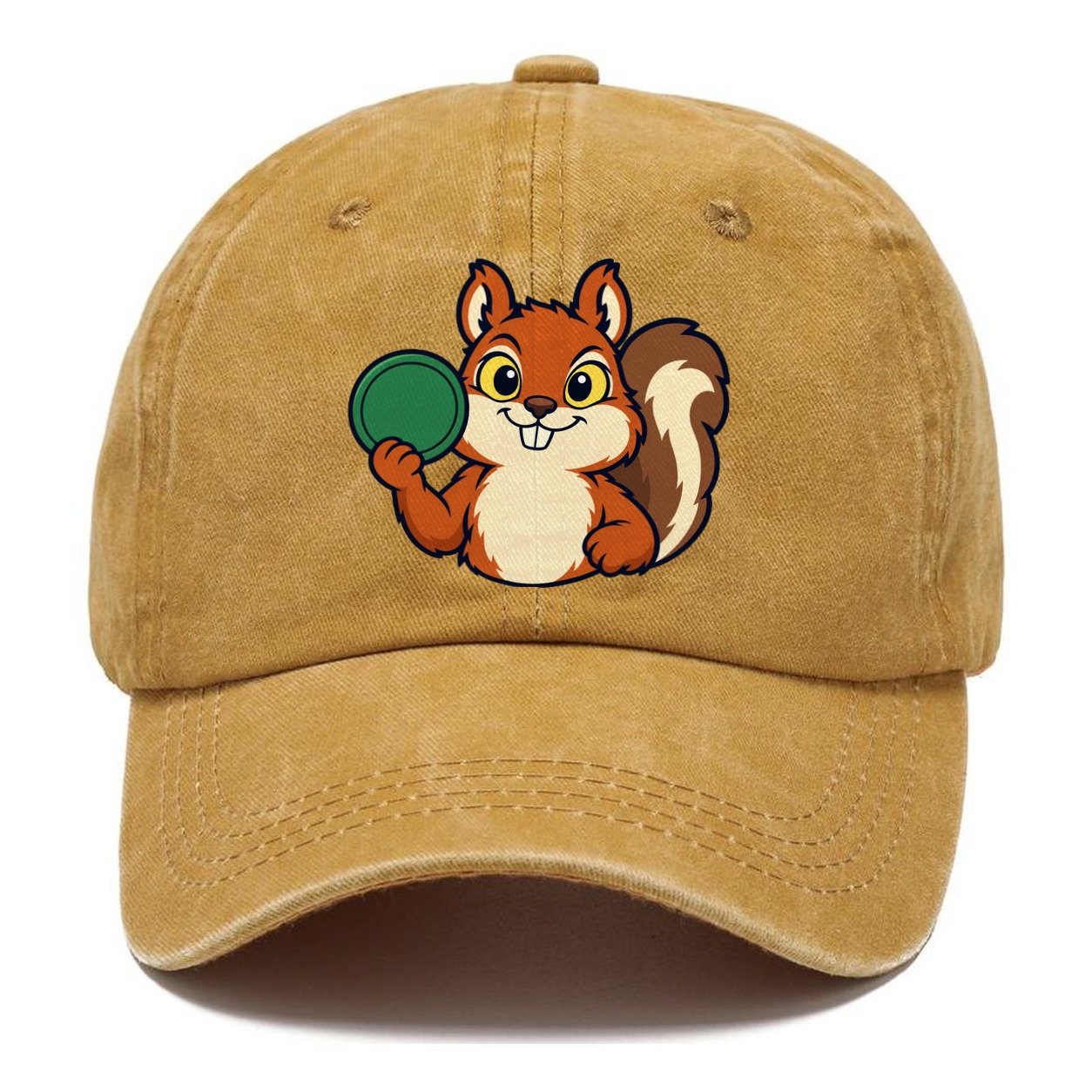 Course Squirrel Disc Golf Classic Cap – Golden Harvest