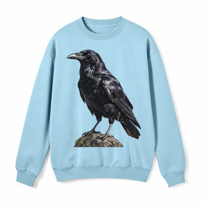 Raven Fleece Sweatshirt – Light Blue