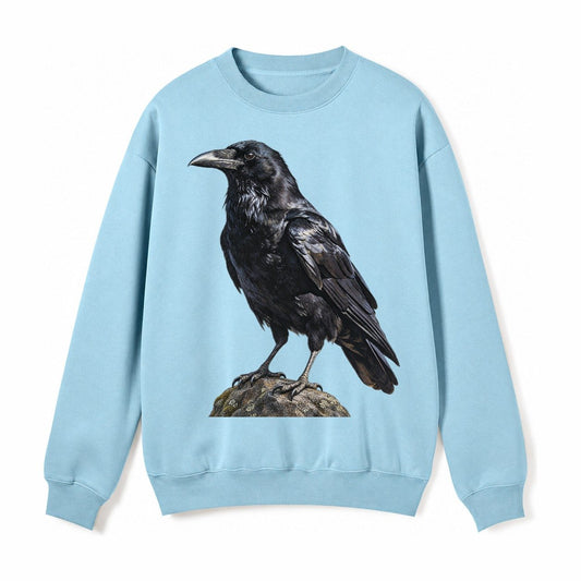 Raven Fleece Sweatshirt – Light Blue