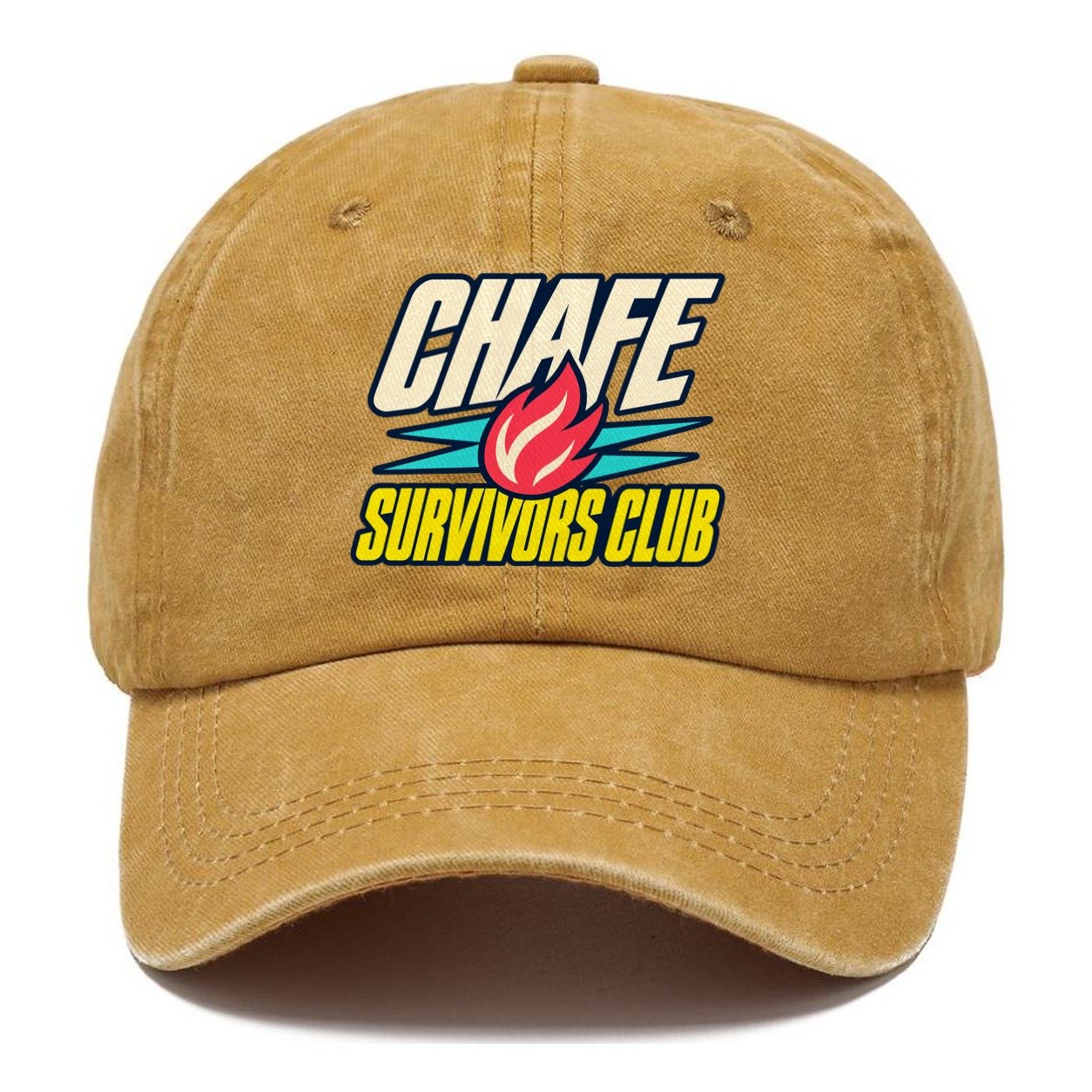 Chafe Survivors Club 90S Running Clubs Classic Cap – Golden Harvest