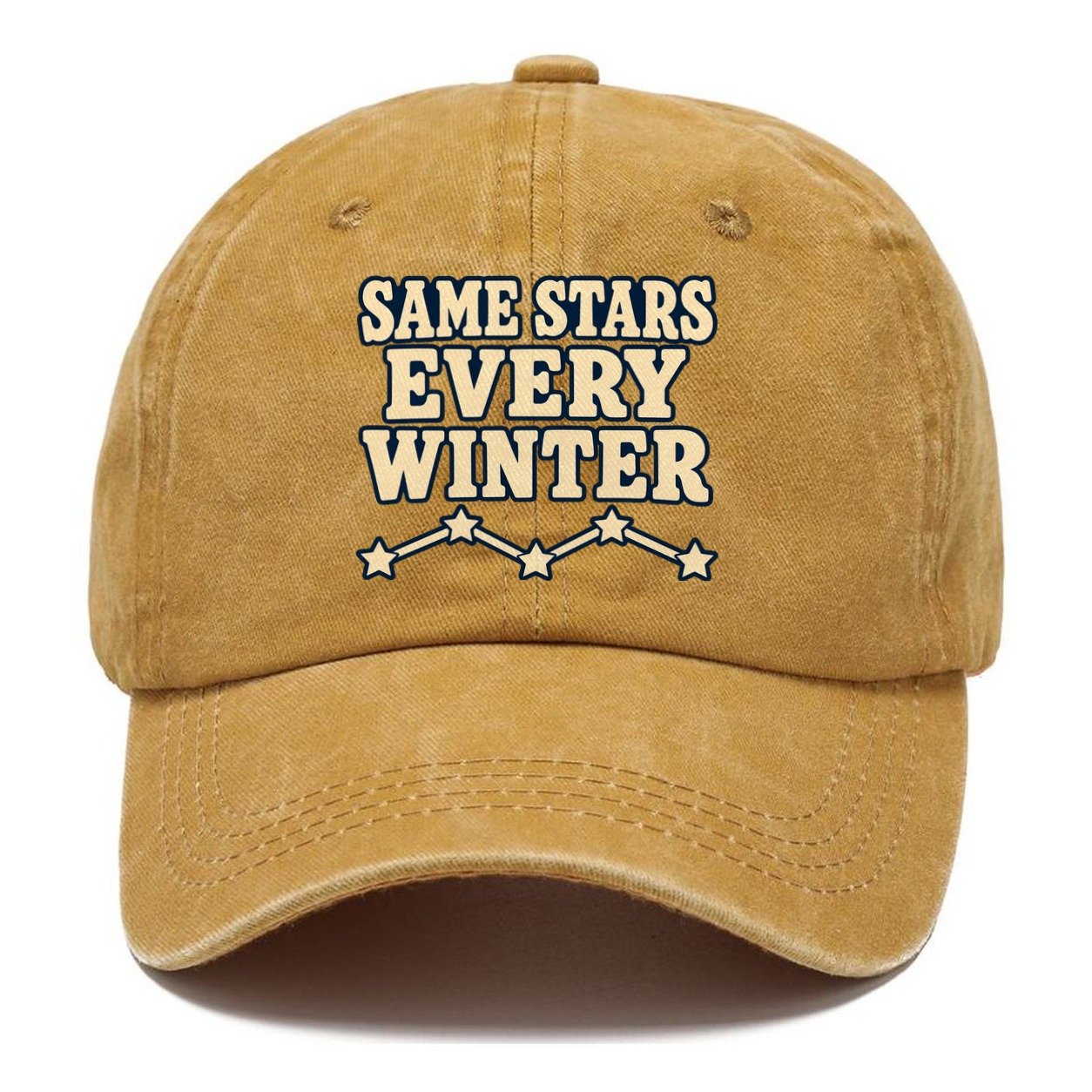 Same Stars Every Winter Astronomy And Stargazing Classic Cap – Golden Harvest