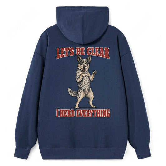 Australian Cattle Dog Dog Declarations Classic Pullover Hoodie – Navy