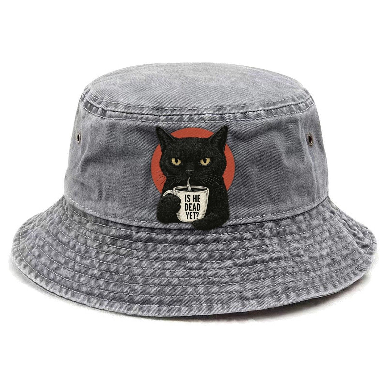 Is He Dead Yet Cat Vintage Bucket Hat – Urban Haze