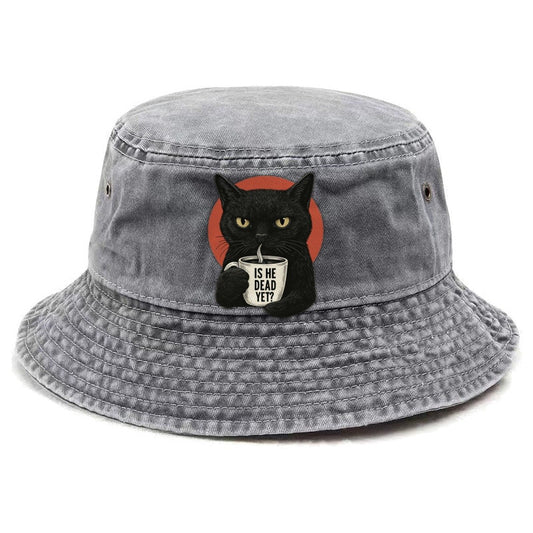 Is He Dead Yet Cat Vintage Bucket Hat – Urban Haze
