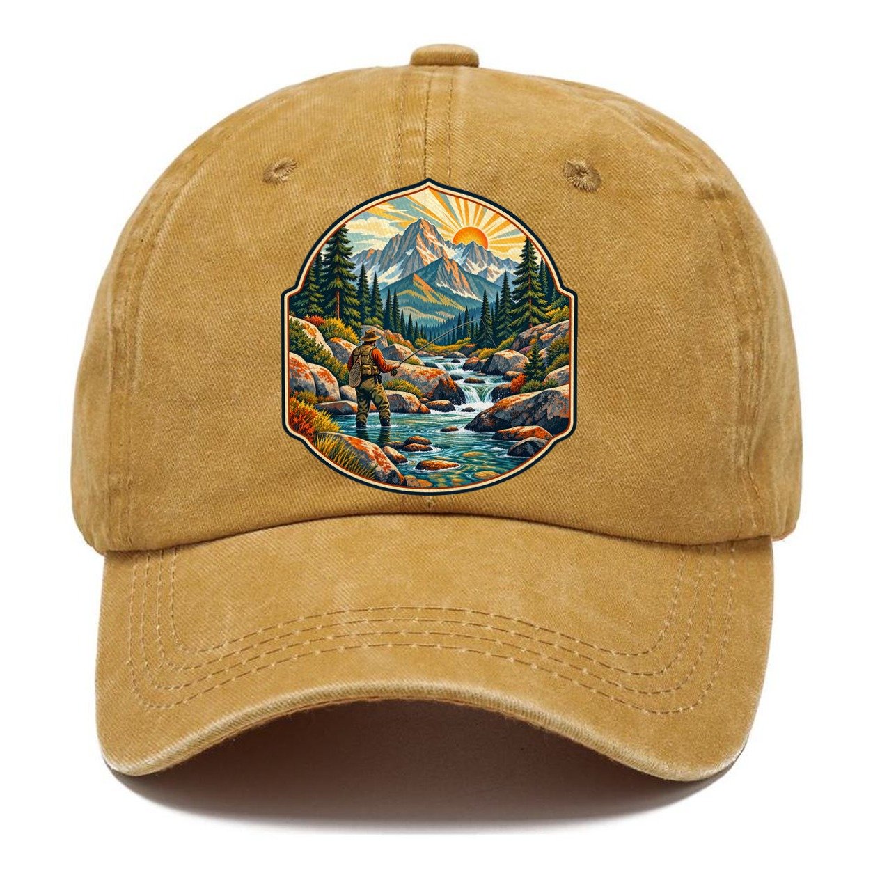 Mountain Creek Headwaters Fishing Club Classic Cap – Golden Harvest